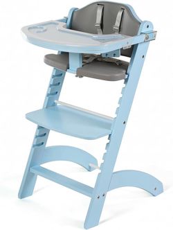 Cowiewie New Upgrade 3-in-1 Convertible Wooden High Chair for Babies & Toddlers