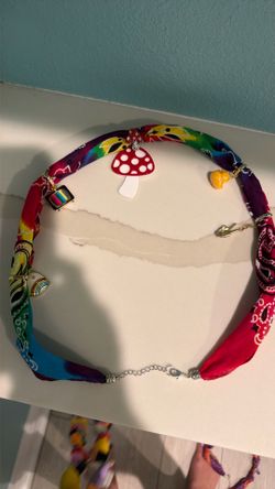 Handmade scarf necklaces