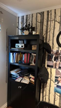 Bookshelf with cupboards