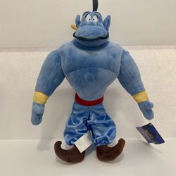 New Disney Store Large 18" Genie Plush from Aladdin With Tag 
