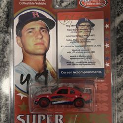 Carl Yastrzemski 1:64 Diecast Car LE White Rose 1/5000 Signed NIB Vintage