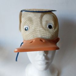 Vintage 1970's Disney's Donald Duck Mesh Squeaky Hat