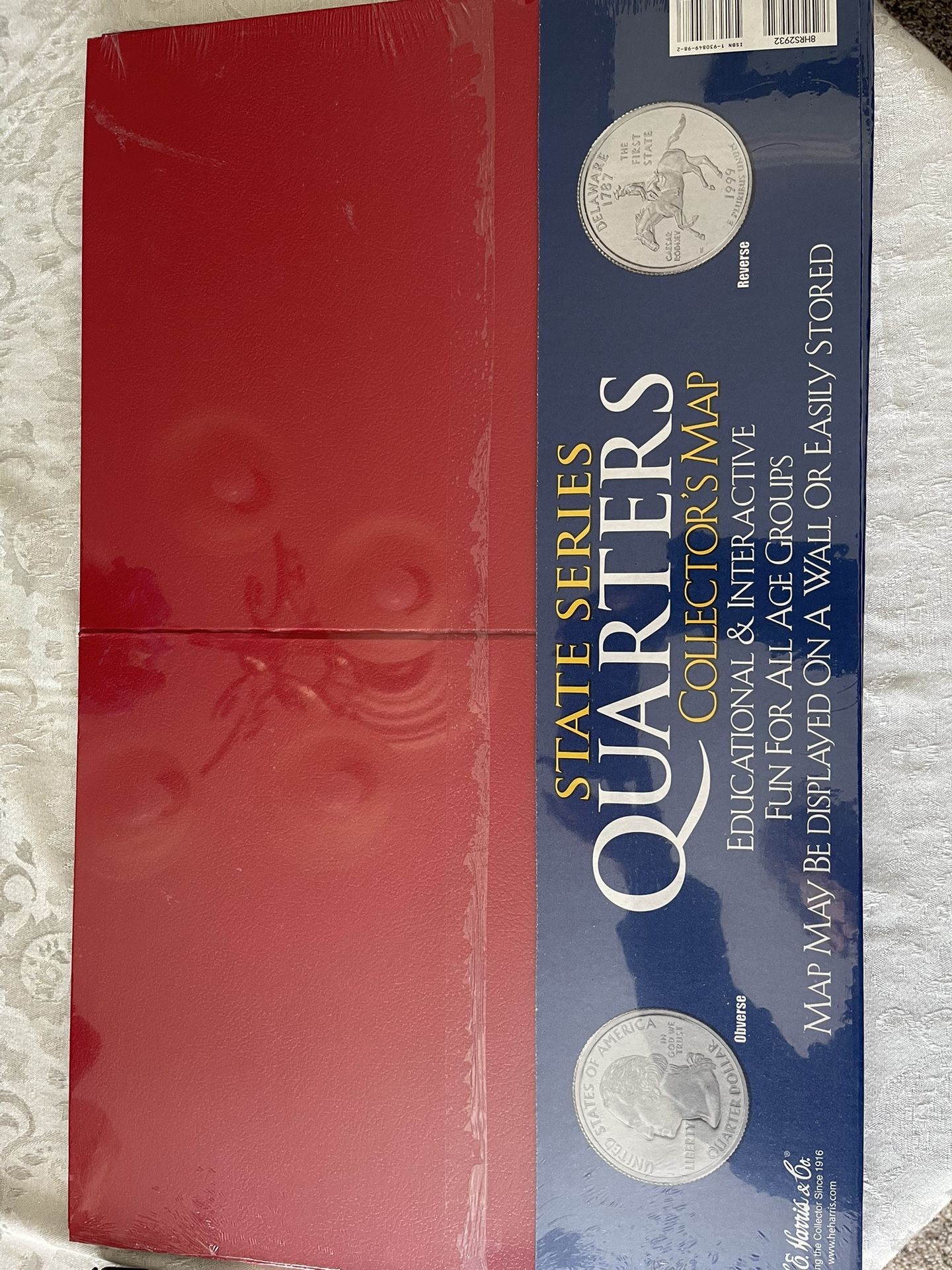 State Quarters Maps, Set Of 4