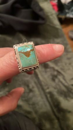 Turquoise Ring Genuine 