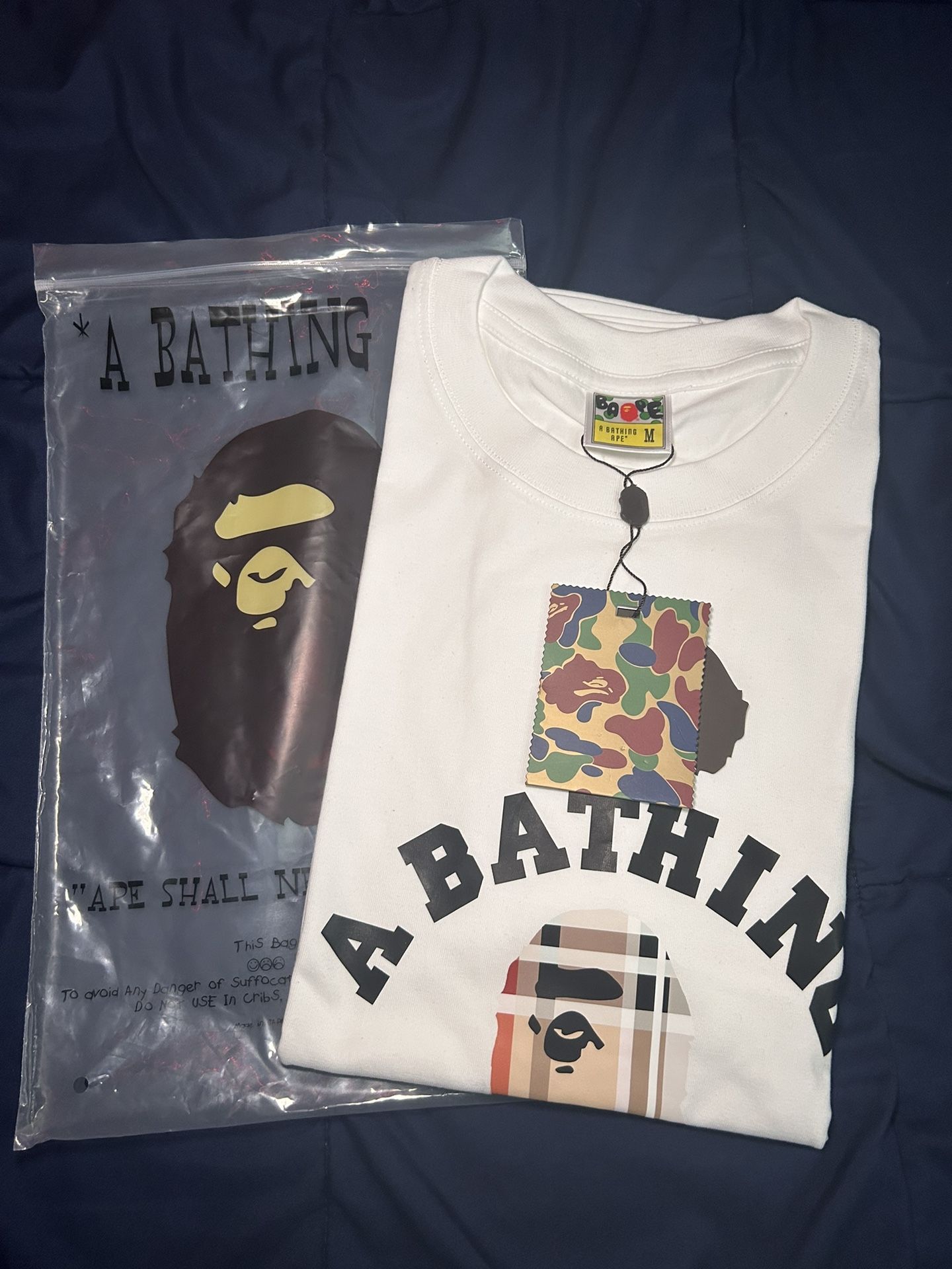 BAPE Check College Tee