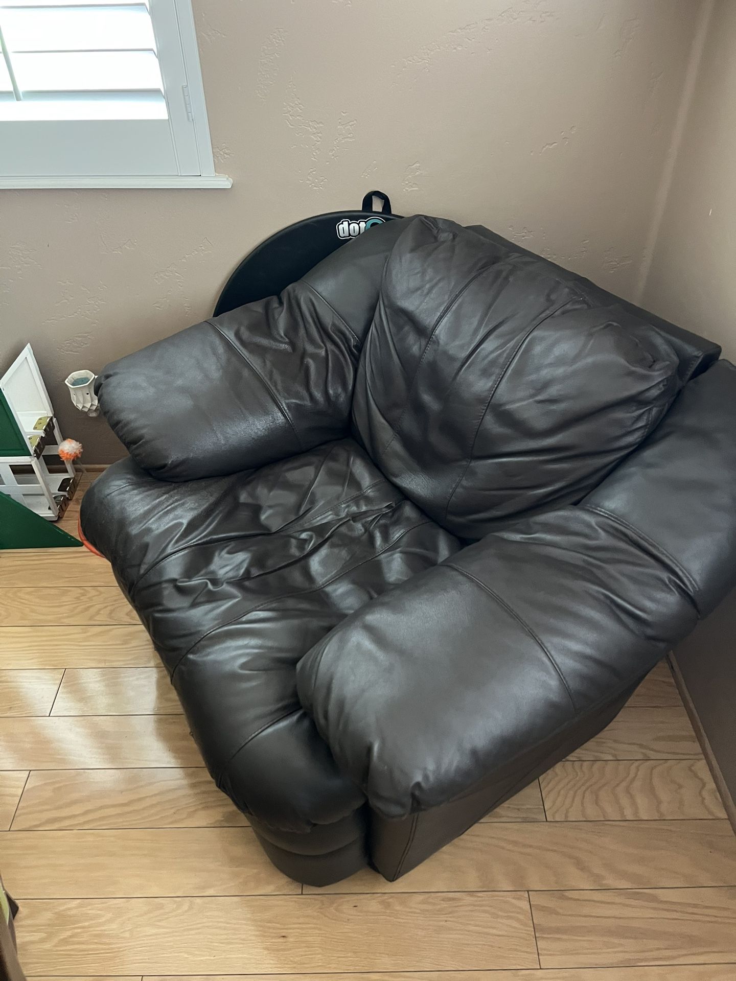 Leather Chair and Ottoman Free