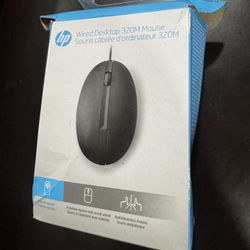 HP Wired Desktop 320M Optical Mouse USB 