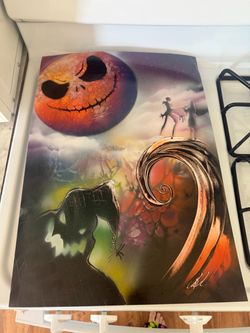 Nightmare before Christmas Spray Paint Art