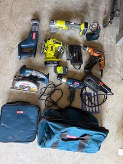 Ryobi and Ridgid tools