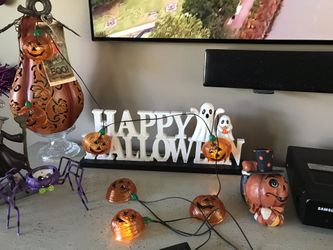 Halloween Blinking Pumpkin String Lights - Set Of 2!