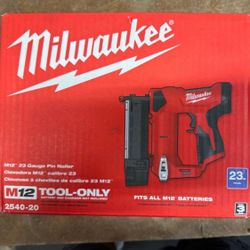 Milwaukee New 23 Pin Nailer M12 