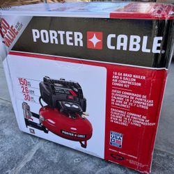 New 6 Gallons Air Compressor/ Nailer Gun 