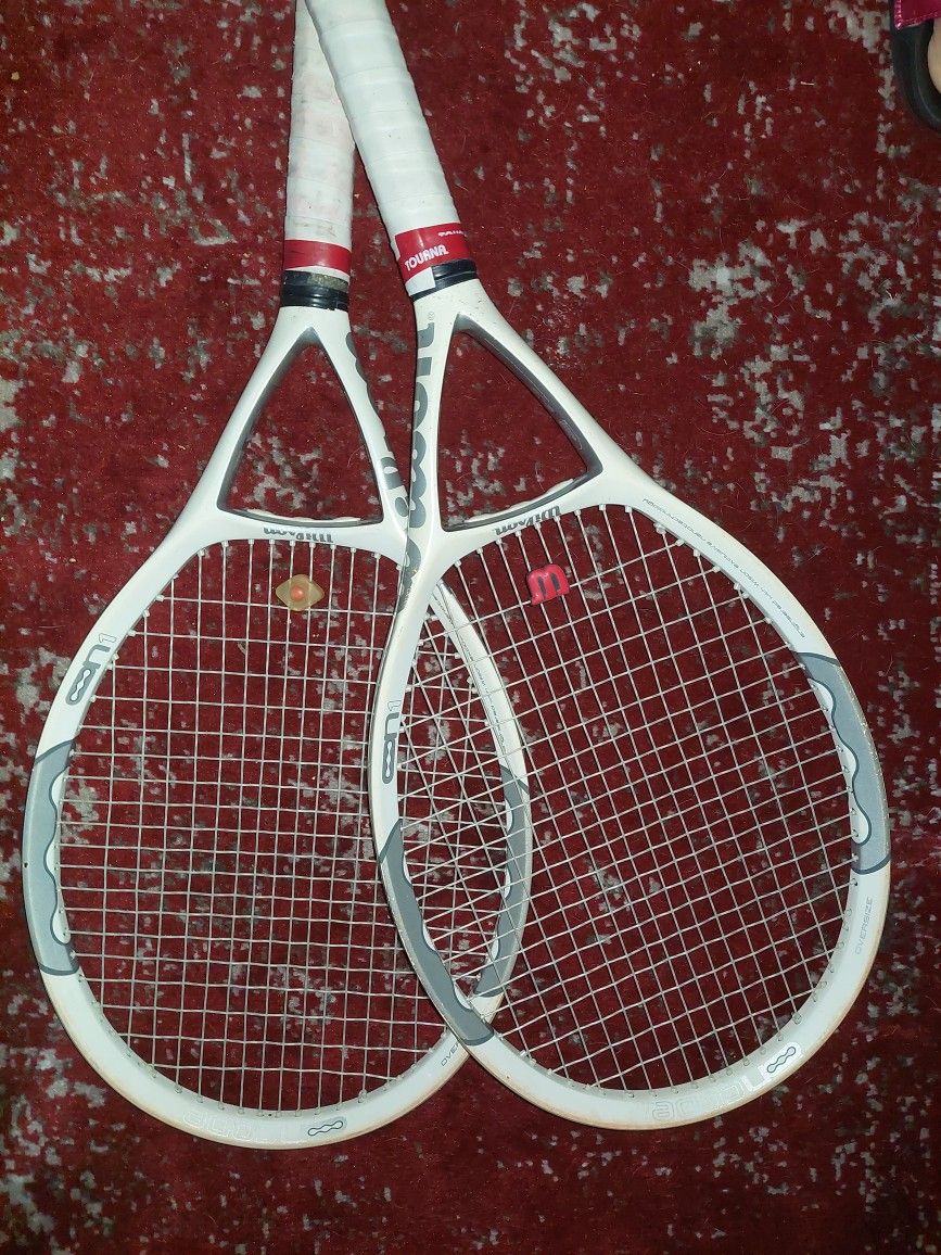 2 WILSON N1 TENNIS RACKETS
