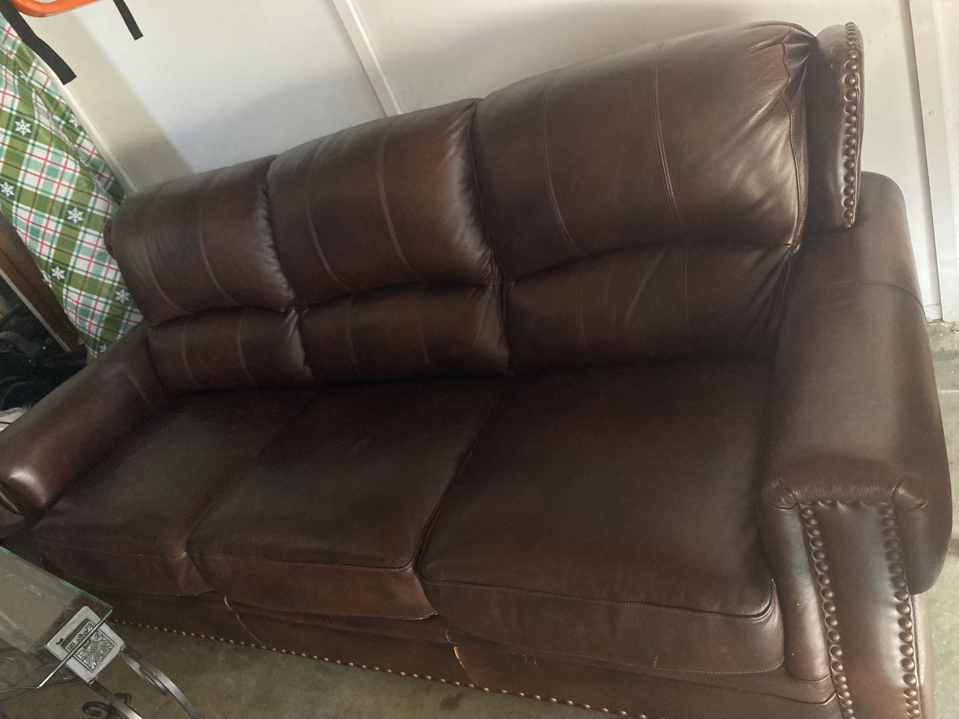 Faux leather Brown Couch
