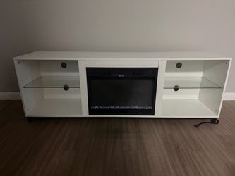 White TV stand