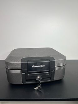 SentrySafe Fire/Waterproof Chest 0.28 Cu Ft, Gray -New out of Box-