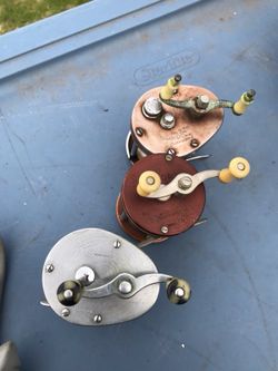 Vintage fishing wheels by Shakespeare’s