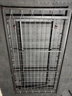 Twin metal trundle with twin mattress