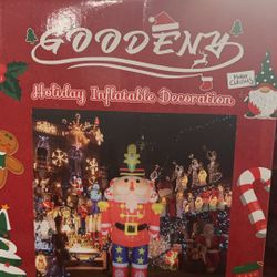 6ft Christmas Inflatables Nutcracker Decor Outdoor LED Blow Up