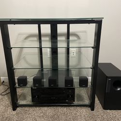 Pioneer VSX-43TX Elite/ Bose Acoustimass 6 Series 2 With 5 Speakers And Bell’ogetti Audio Rack 
