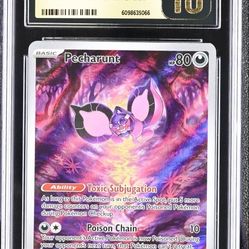 Pokemon Pecharunt 129 Holo Shrouded Fable ETB Promo - CGC 10 PRISTINE