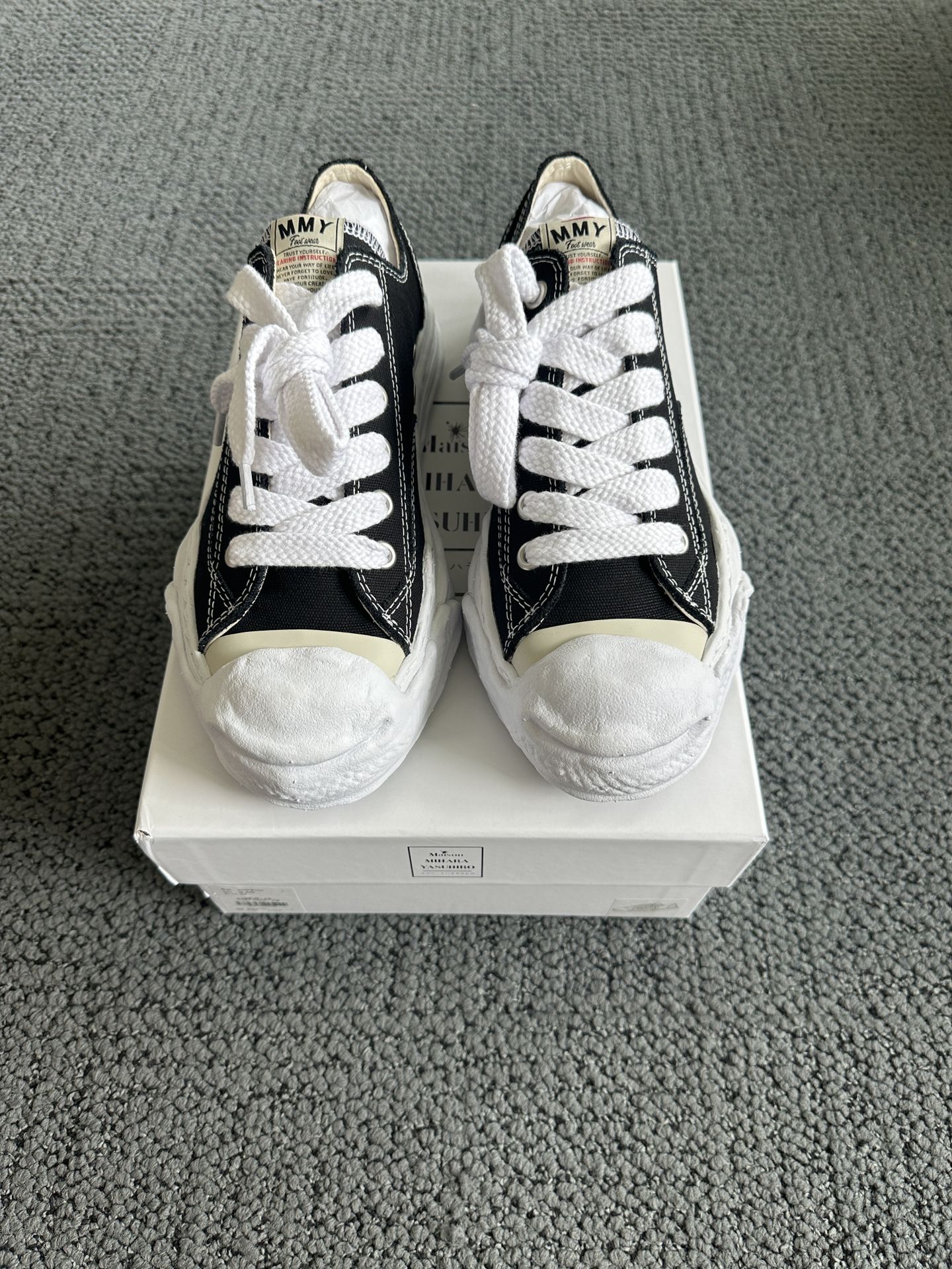 Maison Mihara Yasuhiro Hank OG Sole Canvas Low- Black