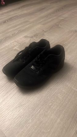 All Black Low-Top Adidas Sneakers size 8.5
