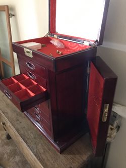 Wooden Jewelry Chest