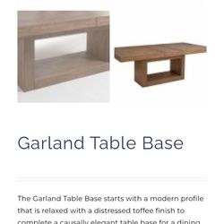 Garland table base