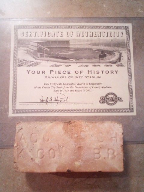 Milwaukee County Stadium Cream City Brick