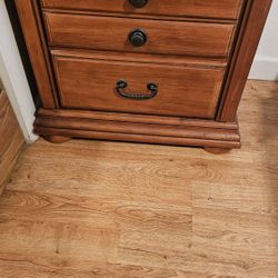 Wood Nightstand 2pcs