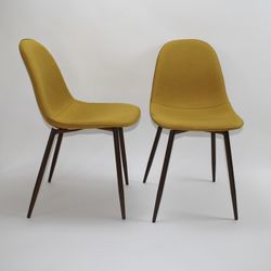 Yellow Copley Upholstered Dining Chairs - Project 62