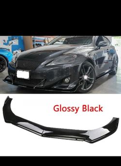 Gloss Black For Lexus IS250 IS350 IS300 IS Front Bumper Lip Spoiler Body Kit