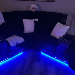 Nice leather sectional