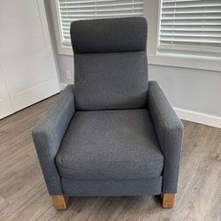 Living Space Push Back Recliner Chair grey