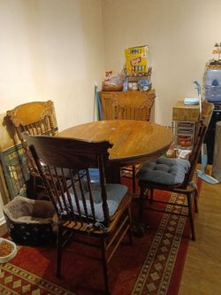 Dining room table and chairs