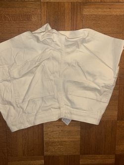 Beige jean shorts