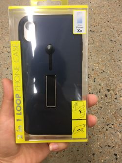 NWT IPhone XR Case with kickstand Navy