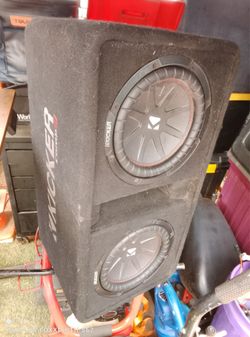 2- 10” kicker comp r subs in box