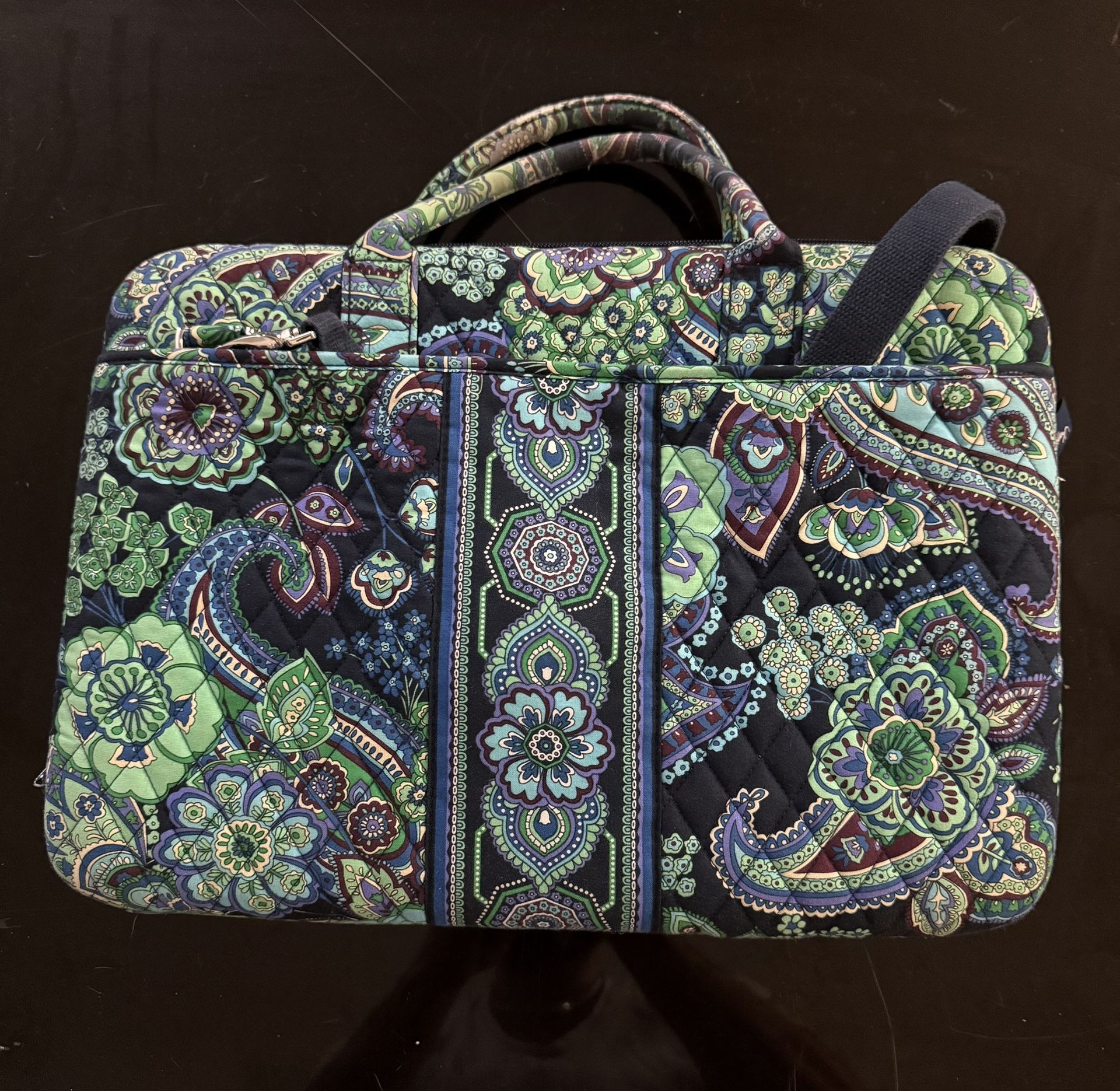 Vera Bradly Hard Shell Lap Top Portfolio Case in Blue Rhapsody