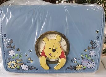 Loungefly Disney Winnie The Pooh Crossbody Purse Bag 95th Anniversary-Peek a Boo
