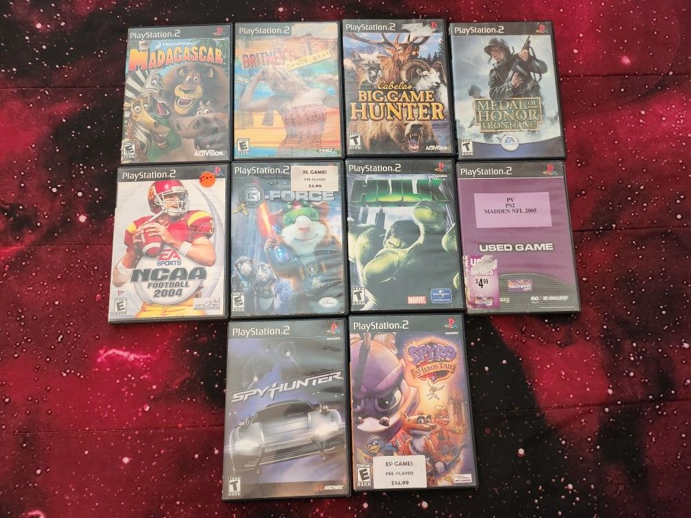 Playstation 2 (PS2) Game Lot