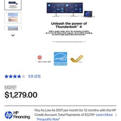 HP E45c G5 DQHD Curved Monitor