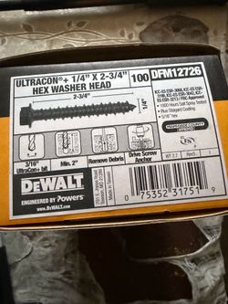 Dewalt blue screw 100 in box 45 for 2 boxes