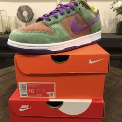 Nike Dunk Low Veneer Size 10M Orange Box