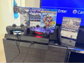 PlayStation 4 Console paquete completo ps4 + 4 juegos + garantía + los cables + 2 mando play 4