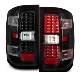 14-18 Chevy Silverado Black LED Tail Lights