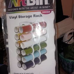 12 Roll Vinyl Storage Rack