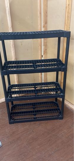 Plastic shelves