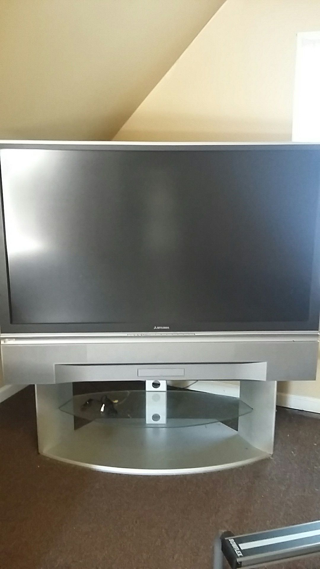 65in Mitsubishi projection TV brand new bulb works great $50
